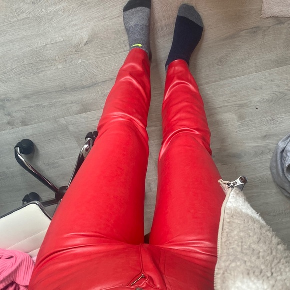 melina pants red size 4 - Picture 3 of 3